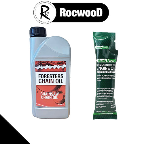 Litre chain oil and 100 - 1, 2
